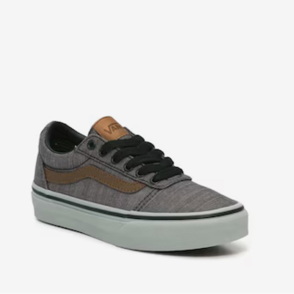 New with Box Vans Kids Ward Sneakers in Grey size 4, Lace up - Picture 1 of 7